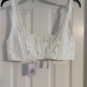 Savage X Fenty Ivory Lace Bralette